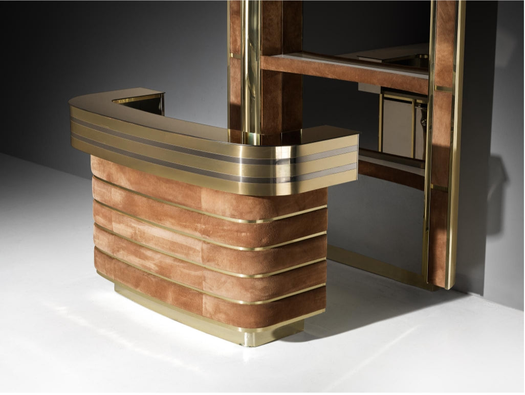 Hollywood Regency Bar Cabinet