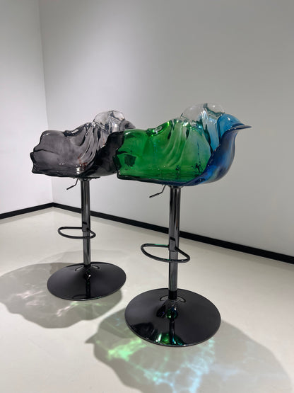Resin Glass Bar Stools