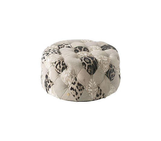 Handmade Round Pouf Stool