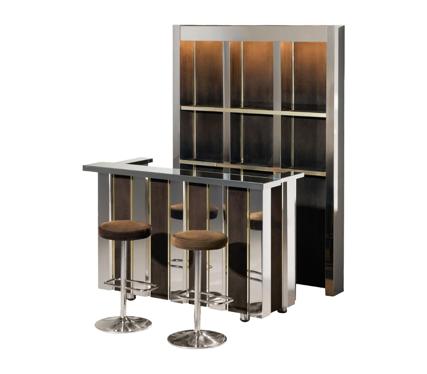 Hollywood Regency Bar Cabinet