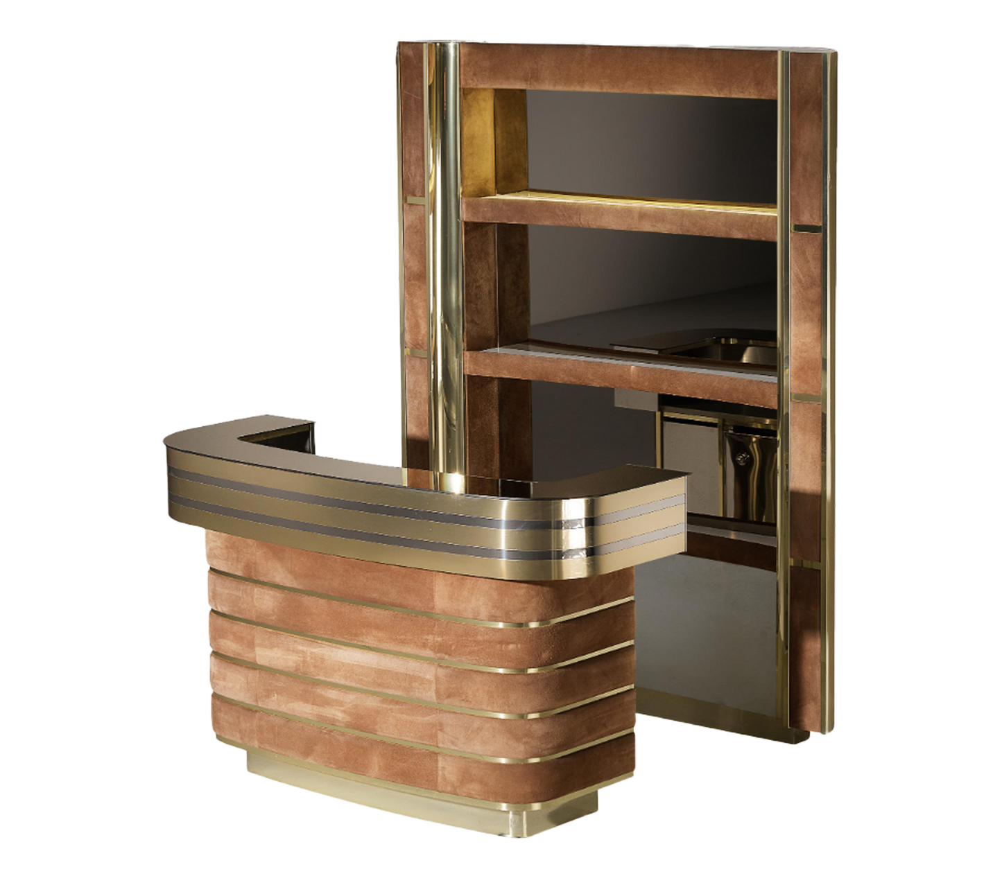 Hollywood Regency Bar Cabinet