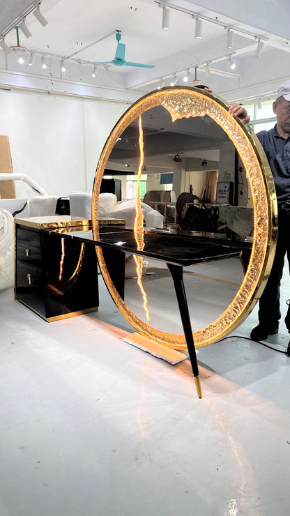 Italian Luxury Dresser with Lapiaz Mirror