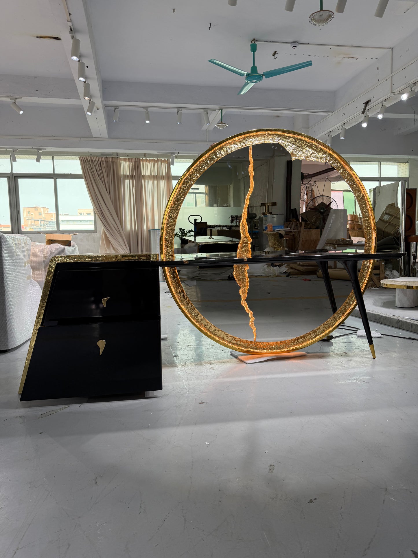 Italian Luxury Dresser with Lapiaz Mirror